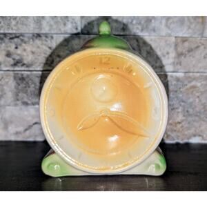 Vintage Shawnee USA Hand Painted Figural Alarm Clock Planter 4.5 inches high